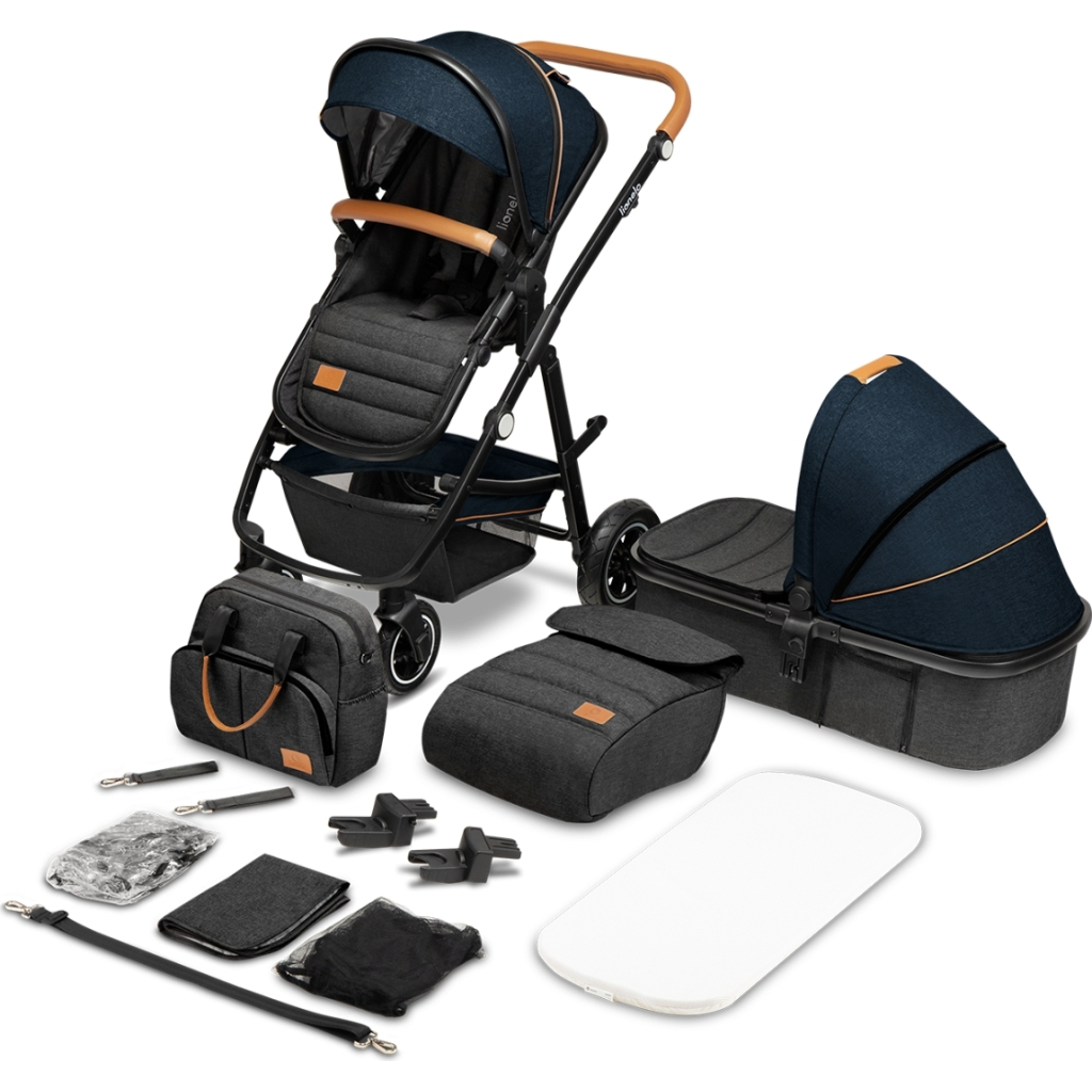 Коляска Lionelo 2 в 1 Amber Blue Navy (LO-AMBER BLUE NAVY (2in1)) - зображення 8