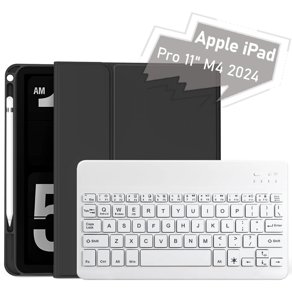 Чохол до планшета BeCover with keyboard Apple iPad Pro 11" M4 2024 Black (712998) - изображение 1
