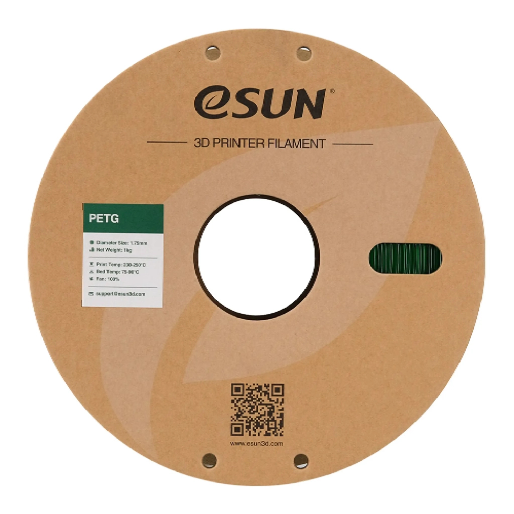 Пластик для 3D-принтера eSUN PETG 1.75мм, 1кг, green (PETG175G1) - зображення 2