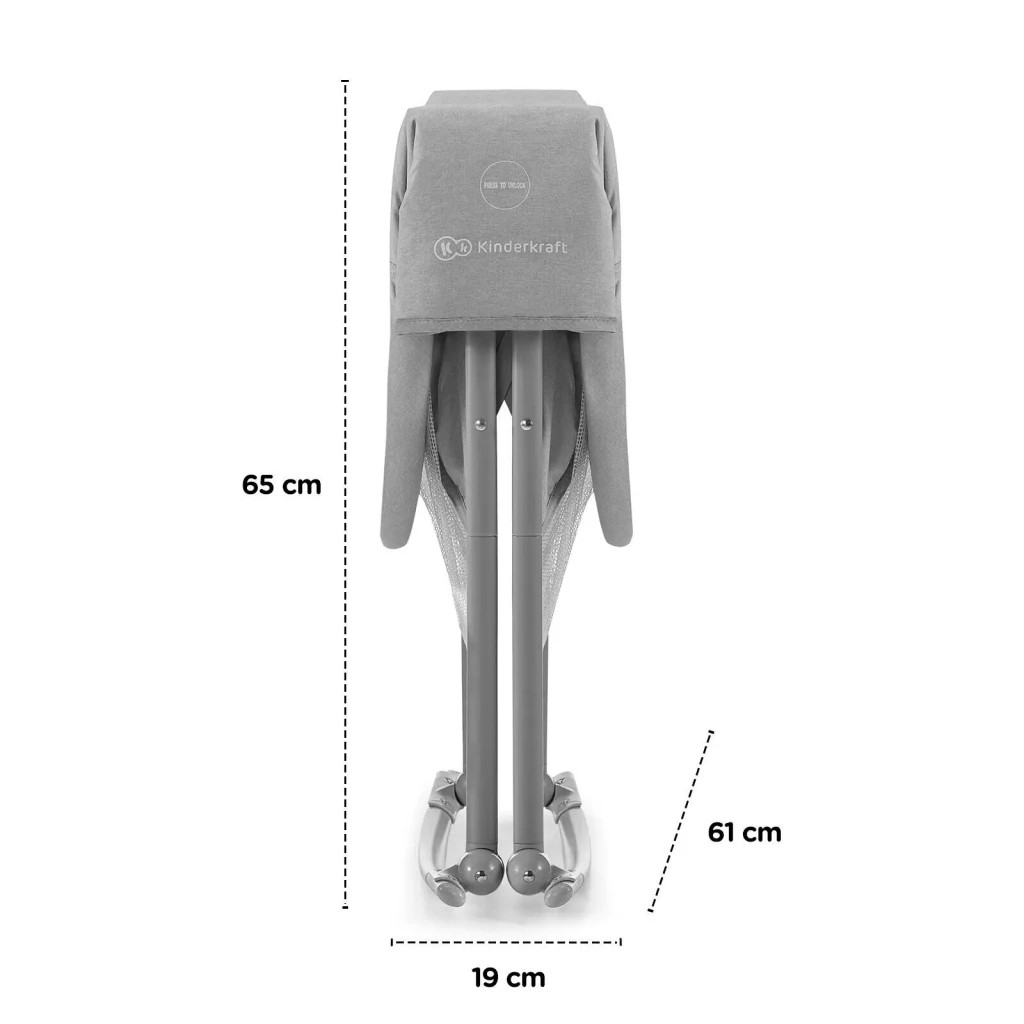 Ліжечко Kinderkraft гойдалка Lovi Grey 3 в 1 (5902533913503) - зображення 11