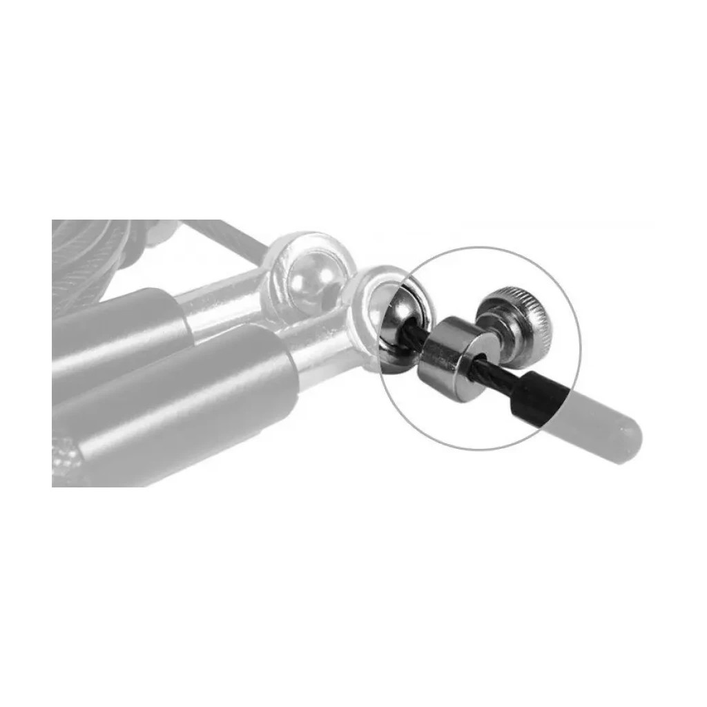 Скакалка PowerPlay 4207 швидкісна алюмінієва Срібна (PP_4207_Silver) - изображение 6
