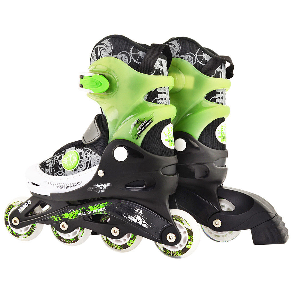 Роликові ковзани Action Pat Зелені 30-33 (PW-117CD-1/Green/30-33) - изображение 7