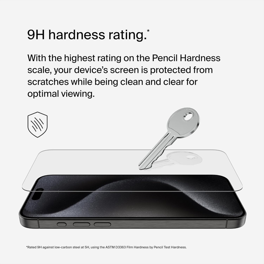 Скло захисне Belkin iPhone 15 Pro Max TemperedGlass (OVA138ZZ) - зображення 2
