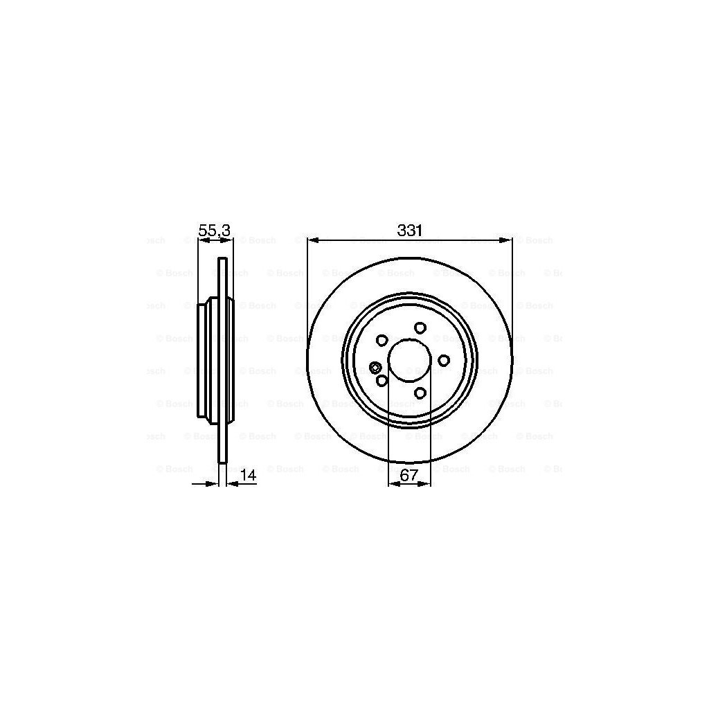 Гальмівний диск Bosch 0 986 478 995 - зображення 5