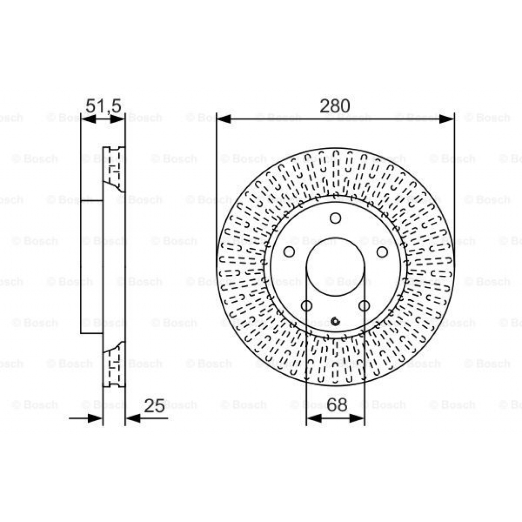 Гальмівний диск Bosch 0 986 479 C36 - зображення 5