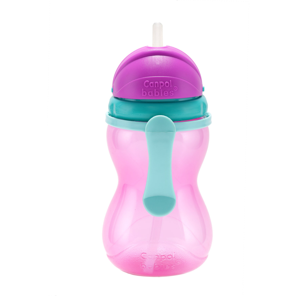 Поїльник-непроливайка Canpol babies 370 мл Рожевий (56/113_pin) - изображение 4