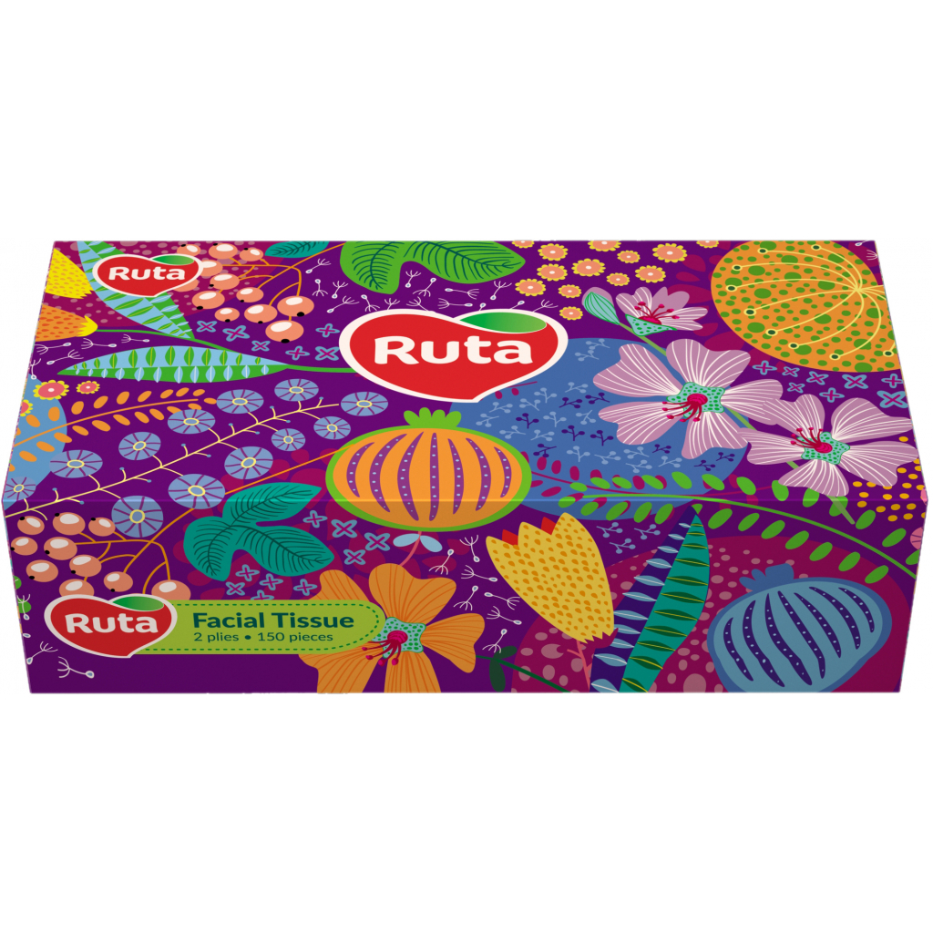 Серветки косметичні Ruta 2 шари 150 аркушів (4820023744714) - зображення 1