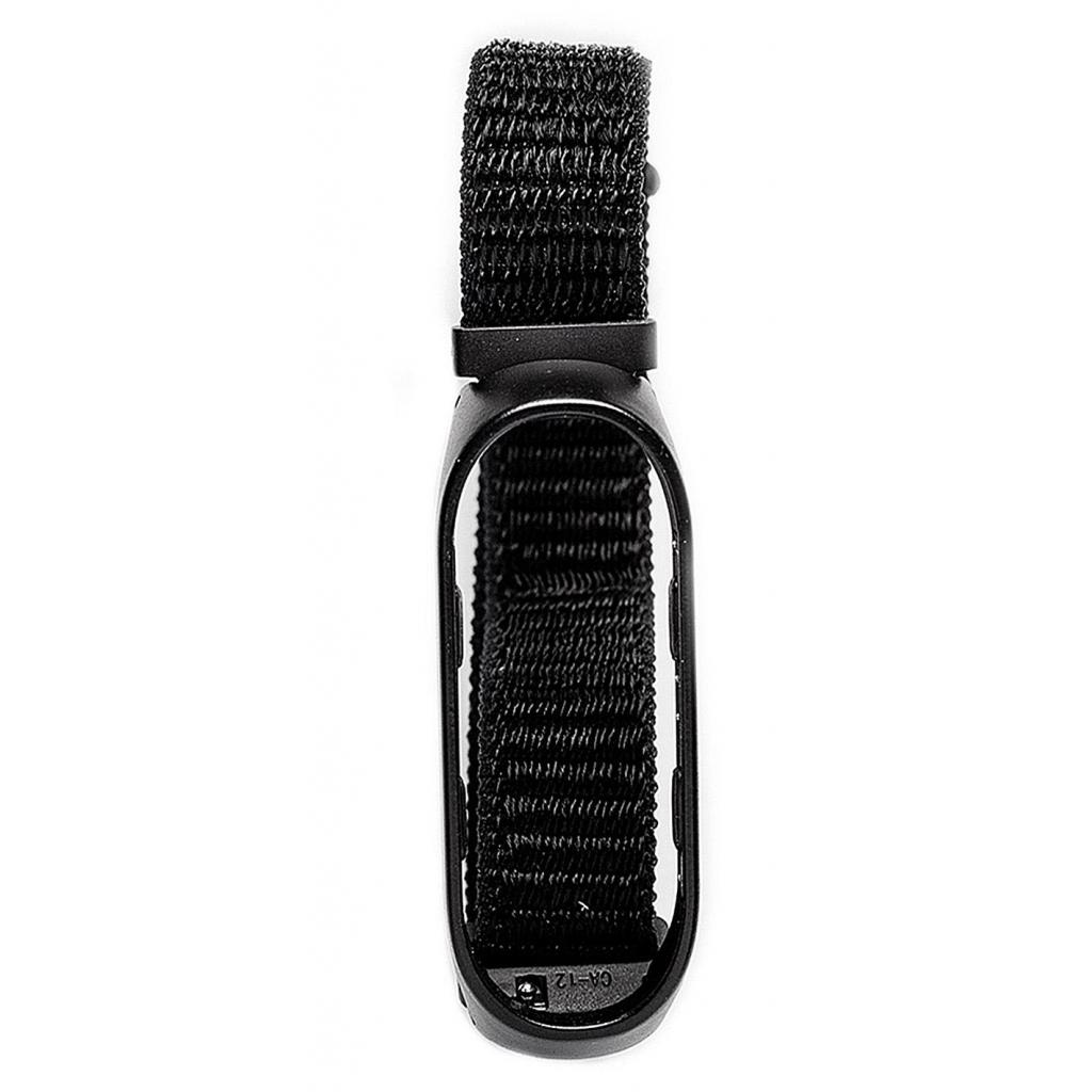 Ремінець до фітнес браслета XoKo Nylon для Xiaomi Mi Band 3/4 Black (XK-XM-NL-BK) - зображення 3