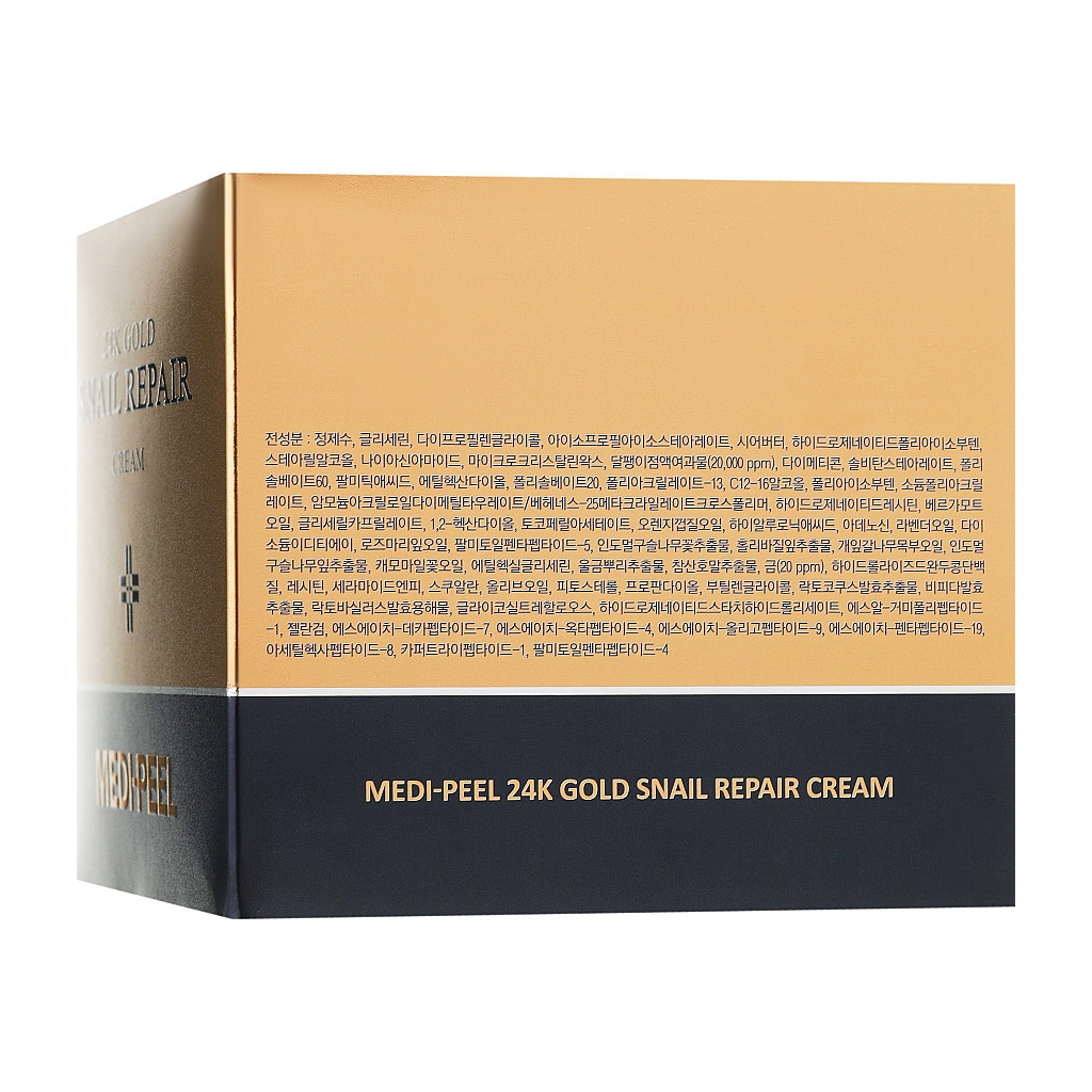 Крем для обличчя Medi-Peel 24K Gold Snail Repair Cream 50 мл (8809409345758) - изображение 3