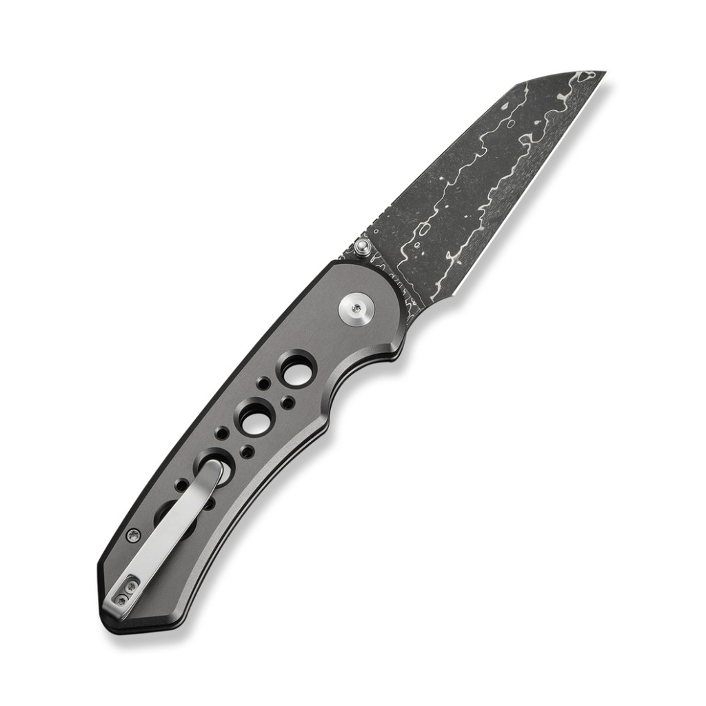 Ніж Civivi Pragma Prime, Damascus, сірий алюміній (C24067-DS1) - зображення 3