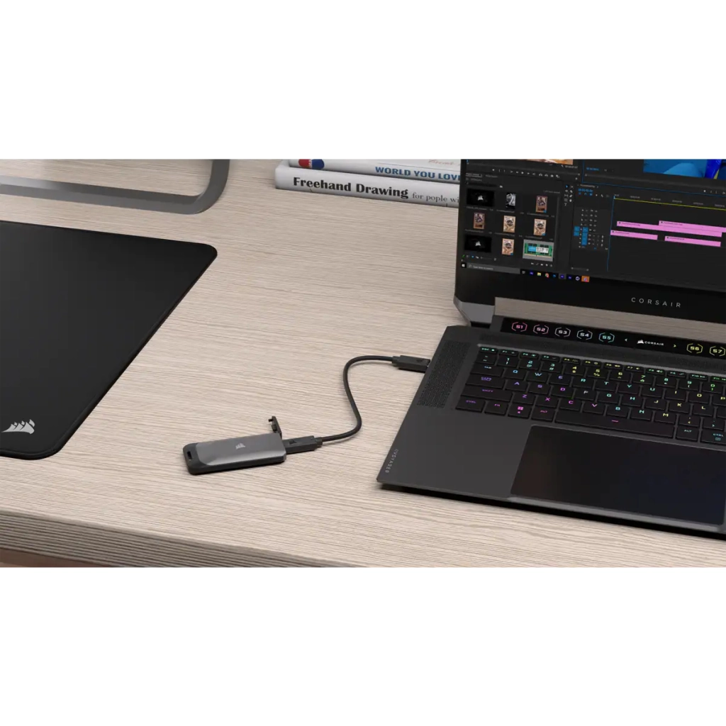 Накопичувач SSD USB 3.2 2TB Corsair (CSSD-EX100U2TB) - изображение 8