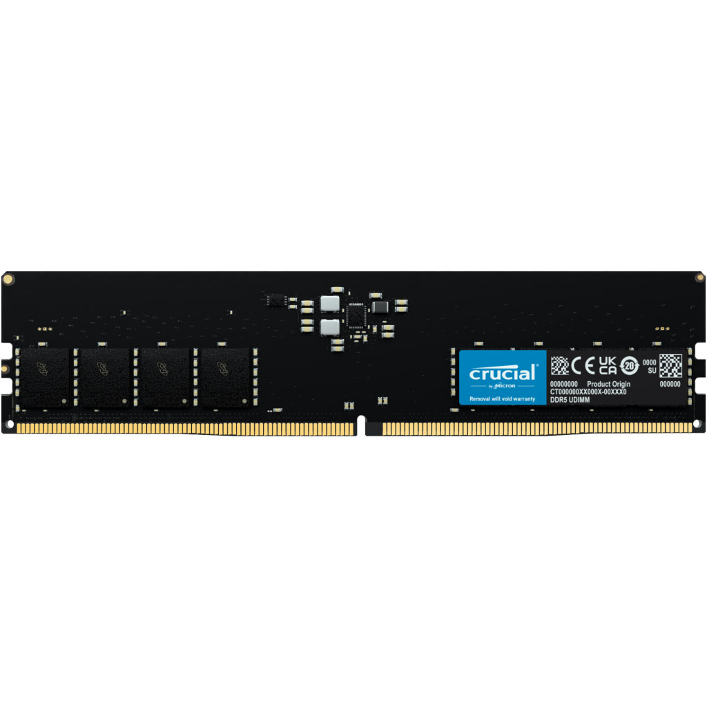 Модуль пам'яті для комп'ютера DDR5 8GB 4800 MHz Micron (CT8G48C40U5T) - зображення 1