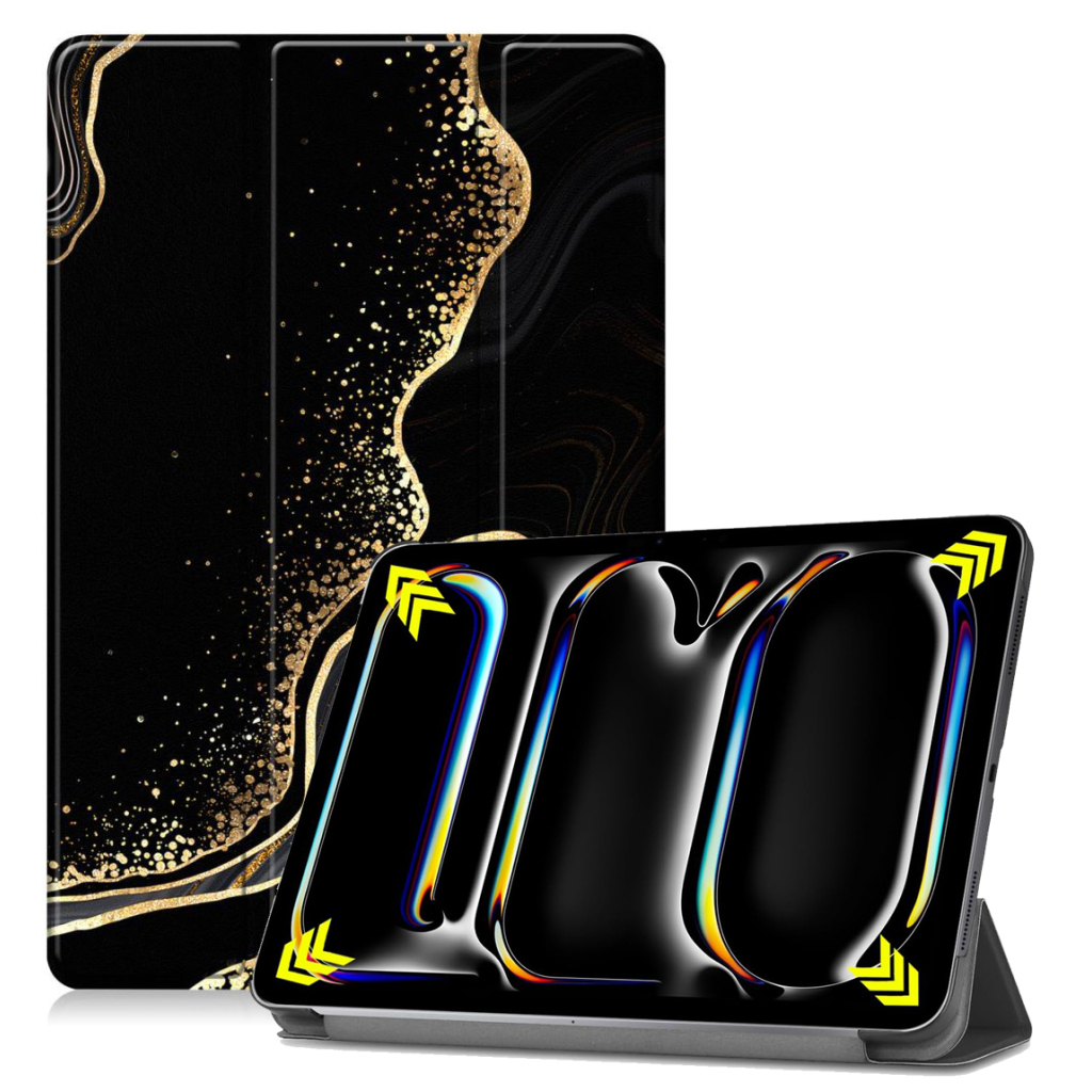 Чохол до планшета BeCover Smart Case Apple iPad Pro 11" M4 2024 Black Abstraction (711630) - изображение 2