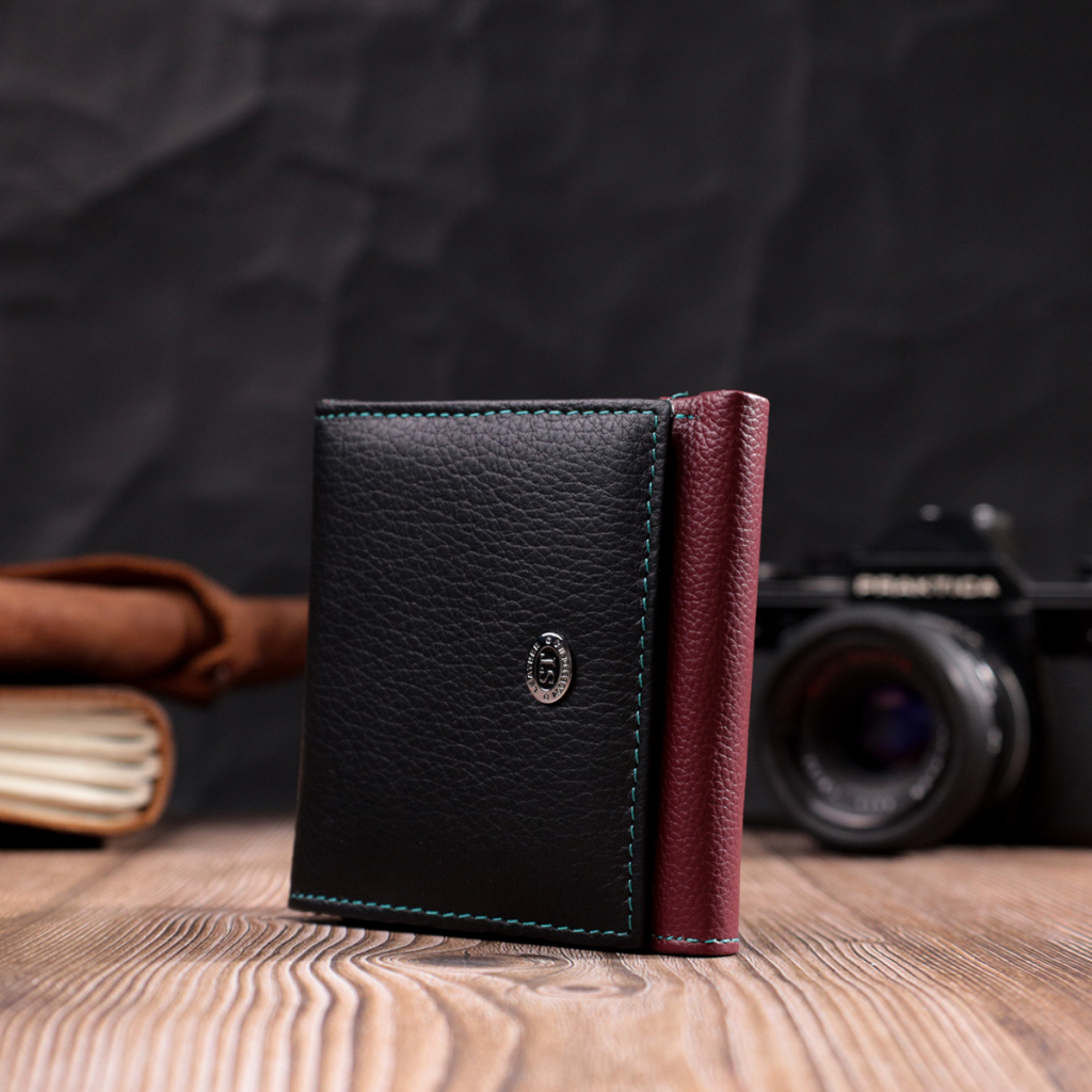 Гаманець ST Leather З натуральної шкіри Різнокольоровий (19510) - зображення 8