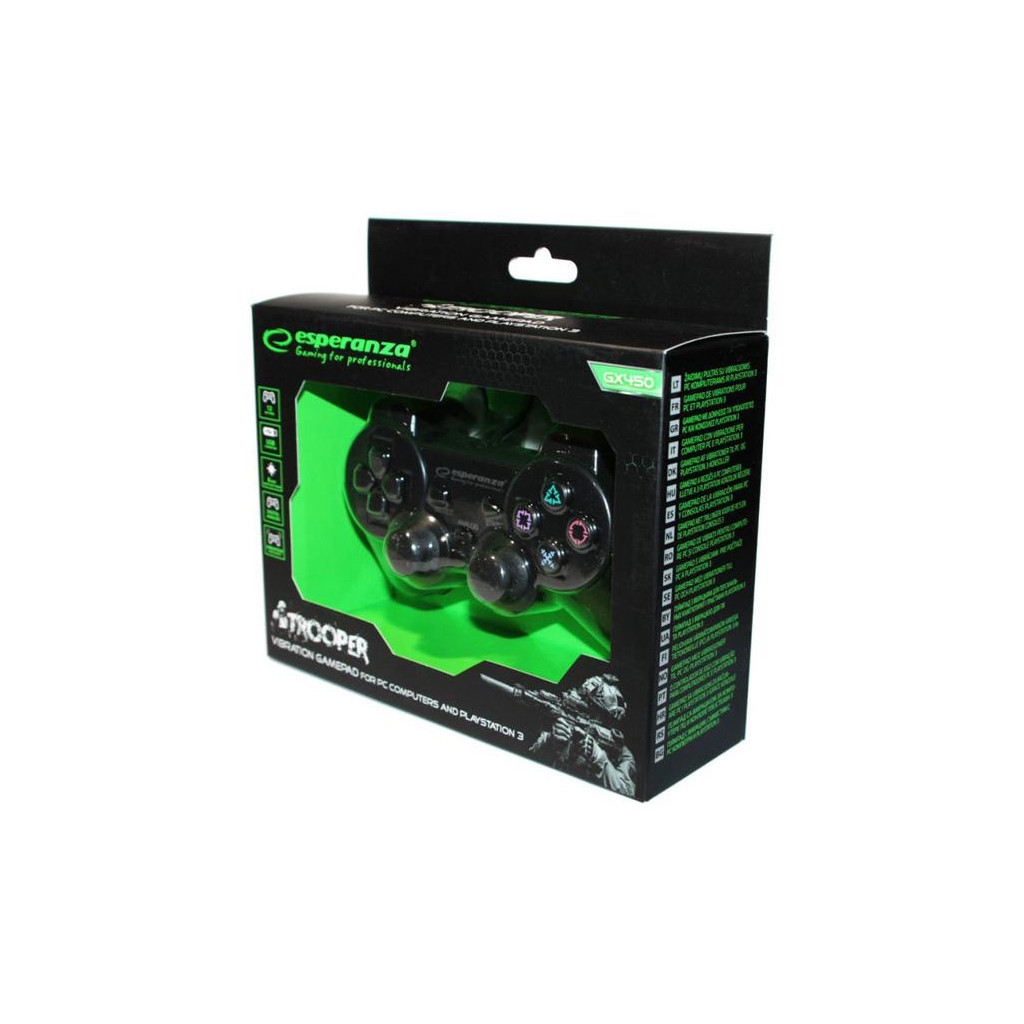 Геймпад Esperanza Trooper PS3/PC Black (EGG107K) - зображення 3