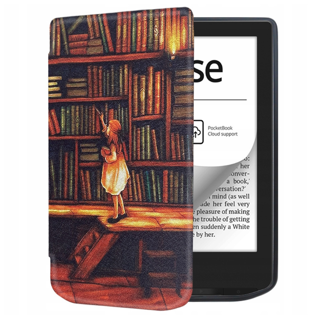 Чохол до електронної книги BeCover Smart Case PocketBook 629 Verse / 634 Verse Pro 6" Library Girl (710975) - зображення 1