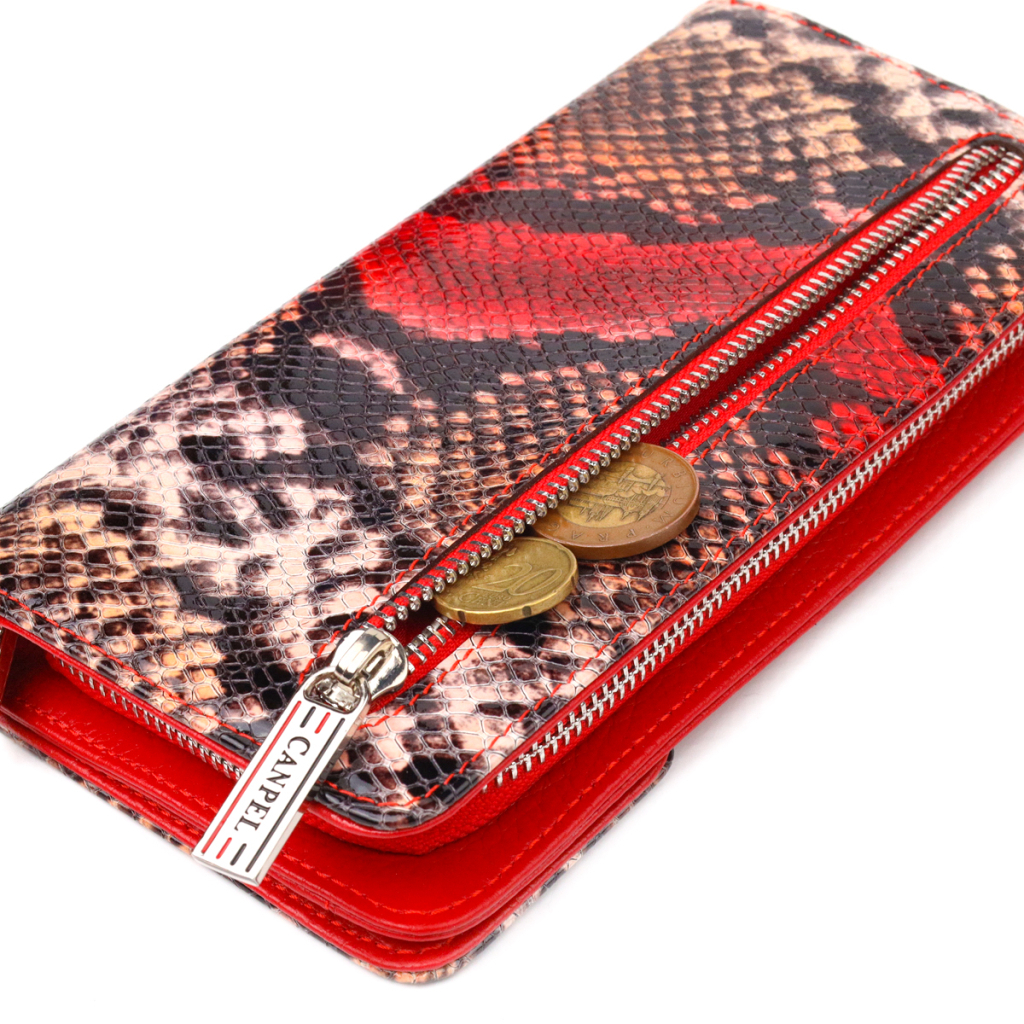 Портмоне Canpellini З натуральної шкіри Різнобарвне (21541) - зображення 8