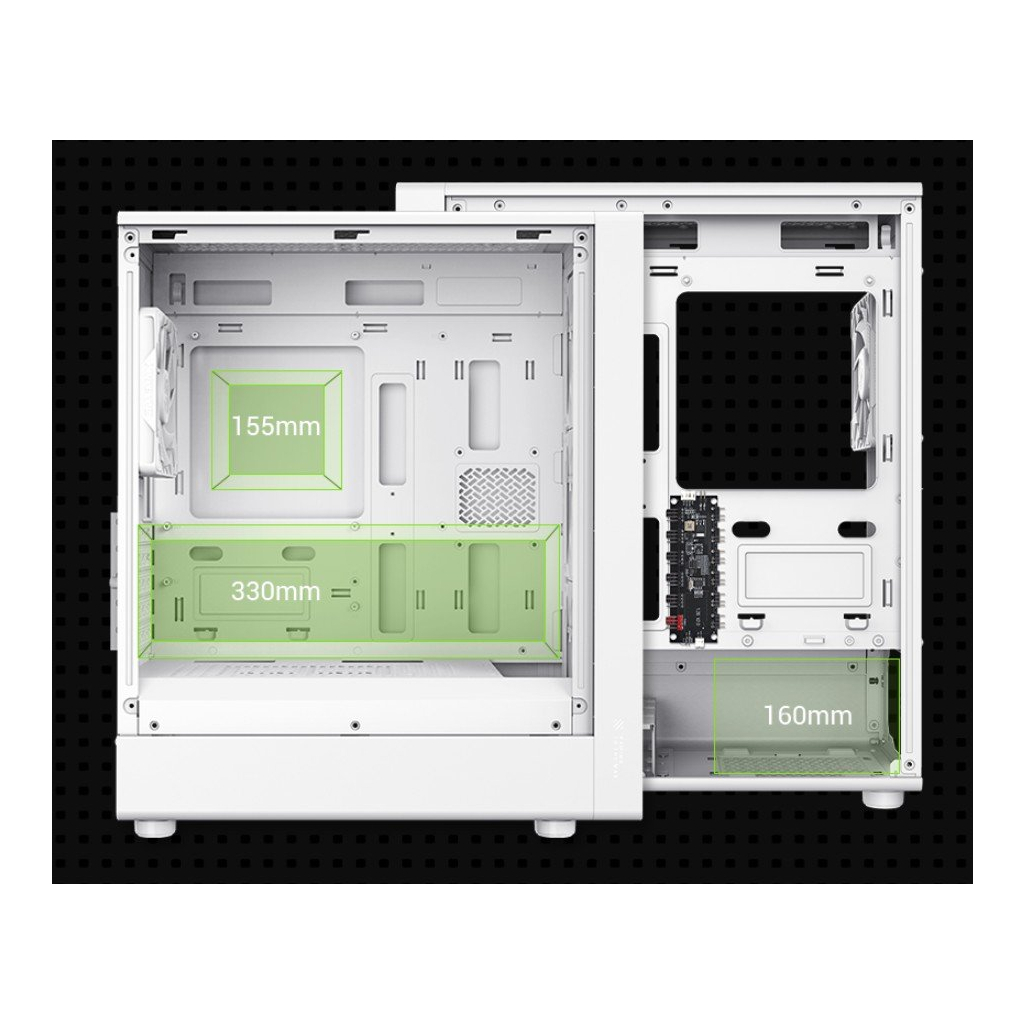 Корпус для ПК Gamemax AERIS 330 GW - зображення 10