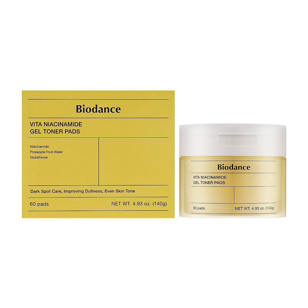 Патчі для обличчя Biodance Vita Niacinamide Gel Toner Pad 60 шт. (8809891183685) - зображення 2