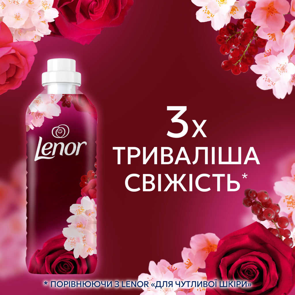 Кондиціонер для білизни Lenor Рубіновий жасмин 1.239 л (8700216724616) - изображение 7