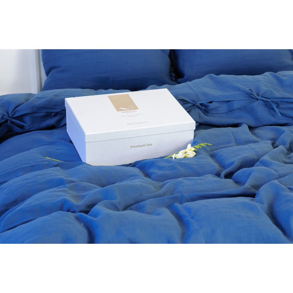 Постільна білизна MirSon Льон Bluebottle 2х160х220 (2200005371541) - изображение 5