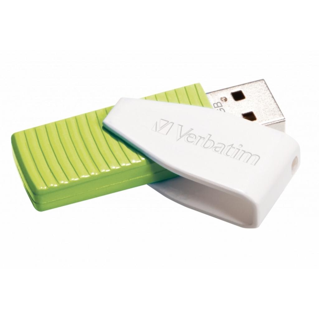 USB флеш накопичувач Verbatim 32GB Store 'n' Go Pin Swive Green USB 2.0 (049815) - зображення 2