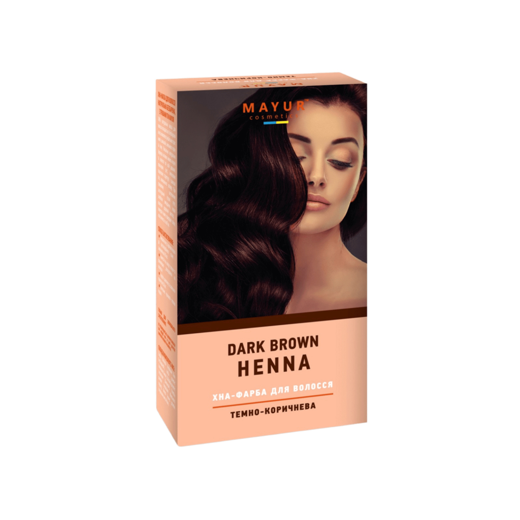 Хна Mayur темно-коричнева 25 г (4820230950298) - изображение 1