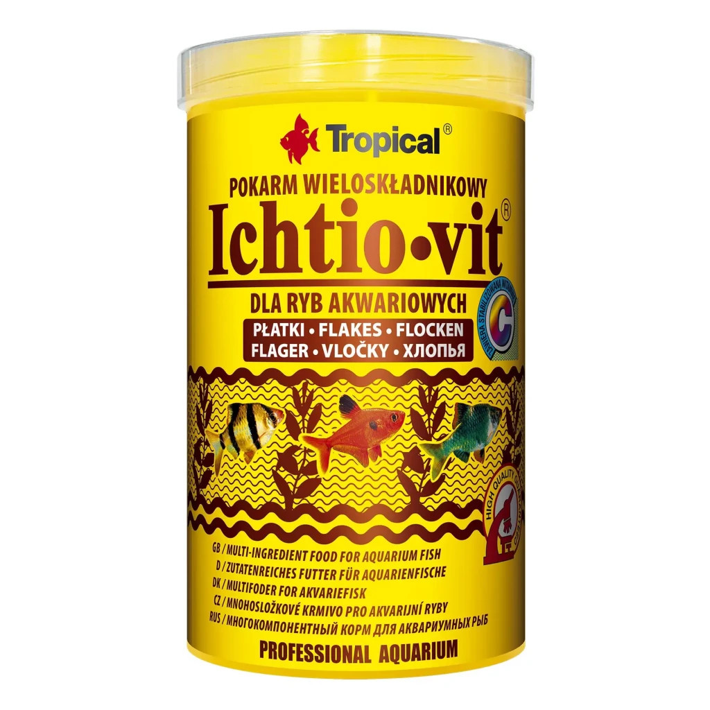 Корм для риб Tropical Ichtio-vit у пластівцях 1 л (5900469770061) - зображення 1