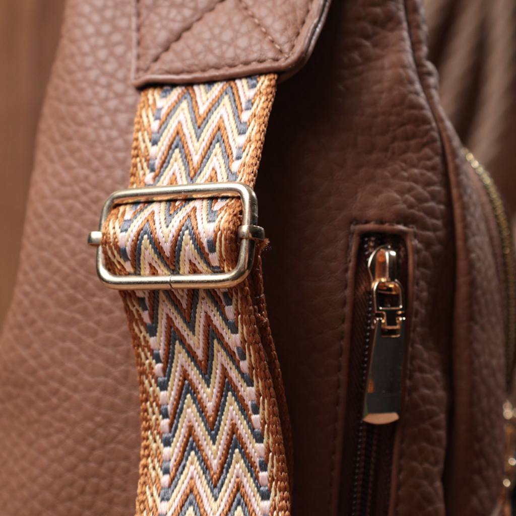 Сумка Vintage Жіноча з однією лямкою через плече з екошкіри Коричнева (22764) - зображення 11