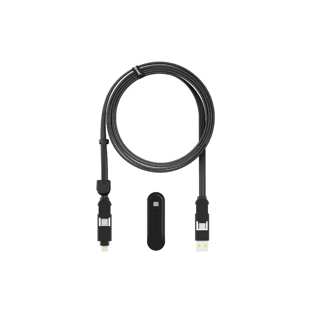 Дата кабель 6in1 inCharge XL 3.0m black Rolling Square (XLL01R) - зображення 1