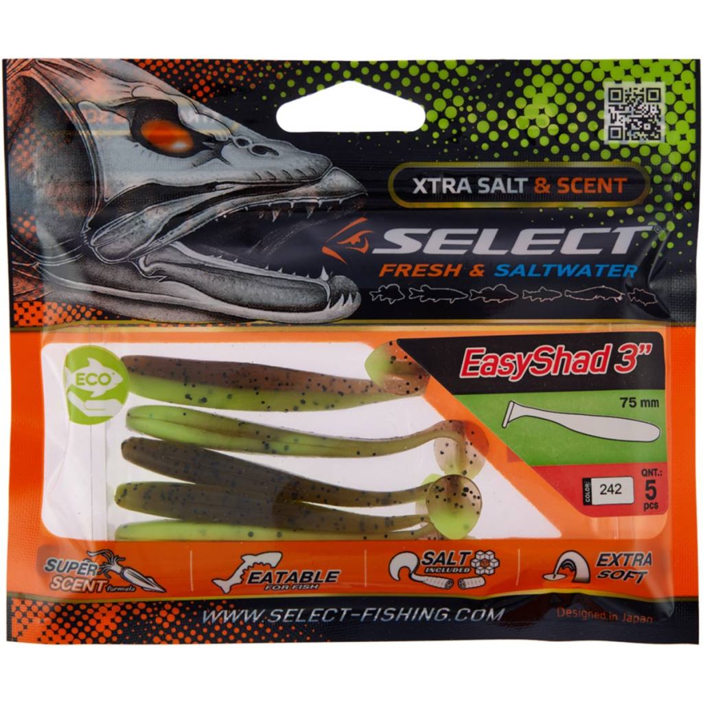 Силікон рибальський Select Easy Shad 3" 242 (5 шт/уп) (1870.71.30) - зображення 2