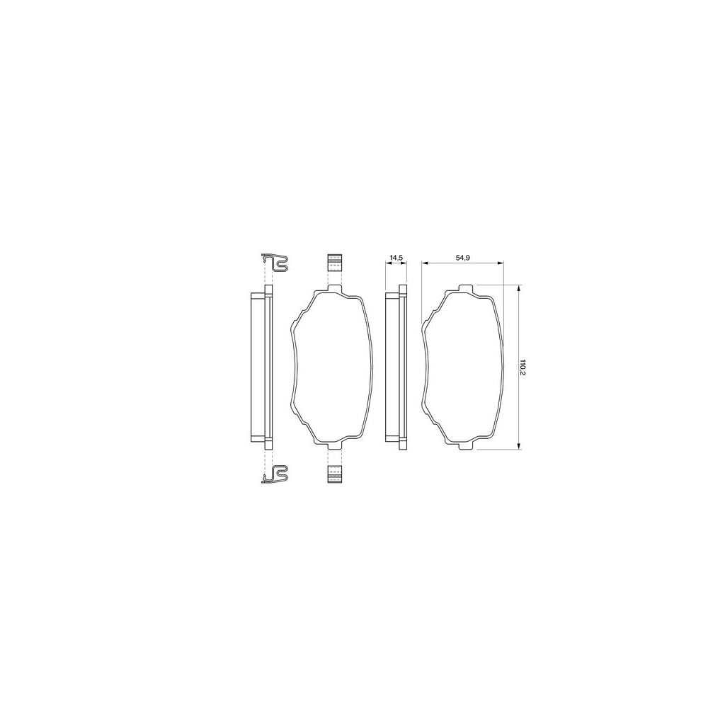 Гальмівні колодки Bosch 0 986 424 669 - зображення 2