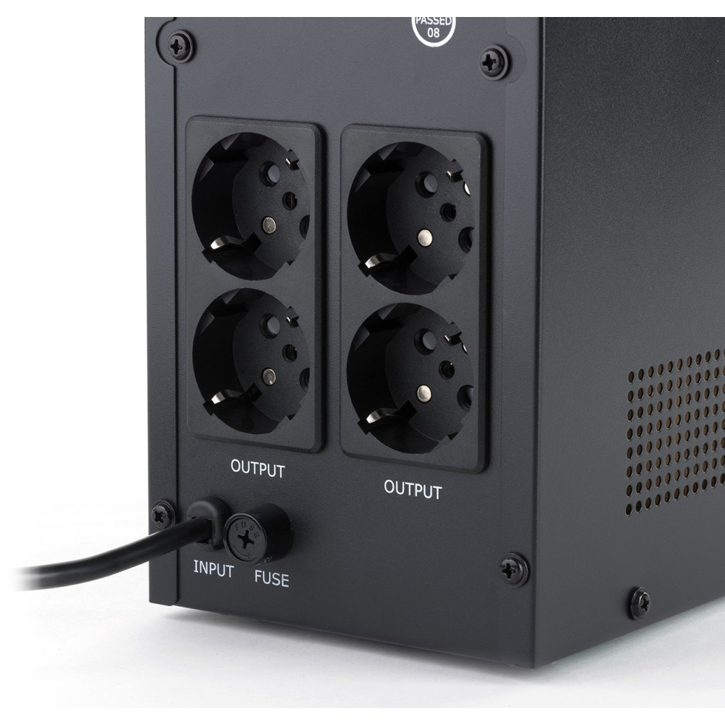 Пристрій безперебійного живлення Vinga LED 2000VA metall case (VPE-2000M) - зображення 8