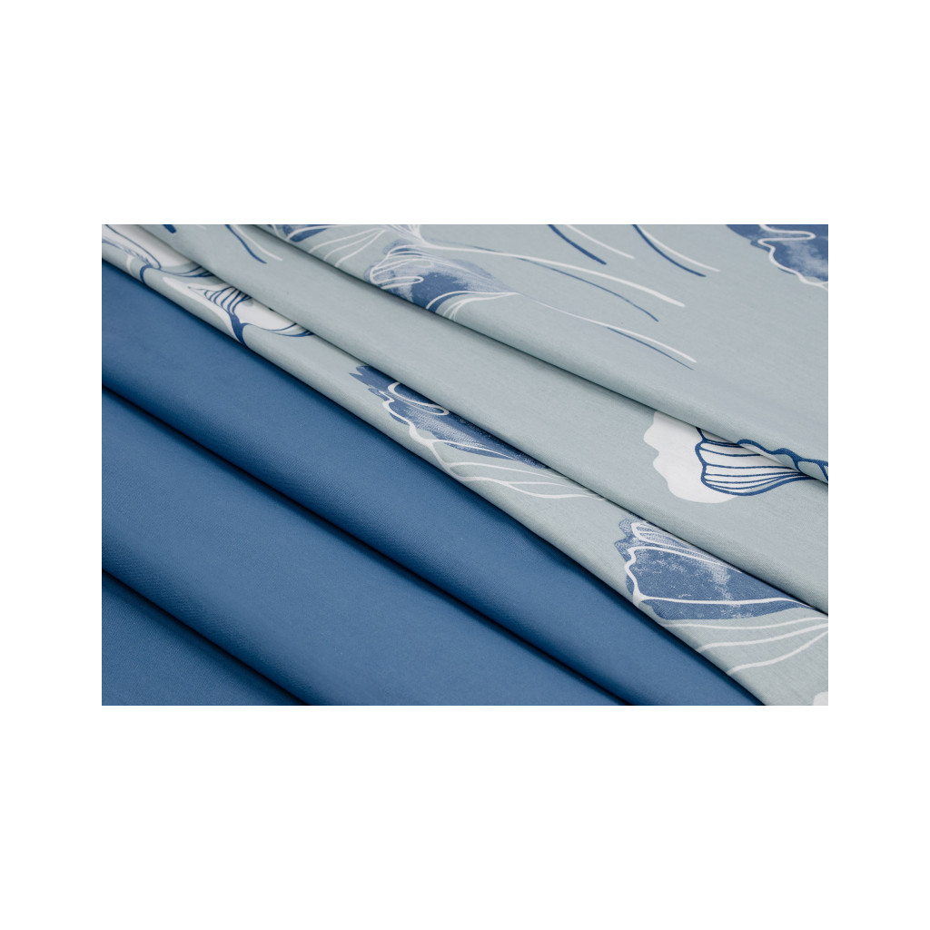 Постільна білизна Home Line Гінго білоба сіро-блакитний, бязь, полуторний (161418) - изображение 2