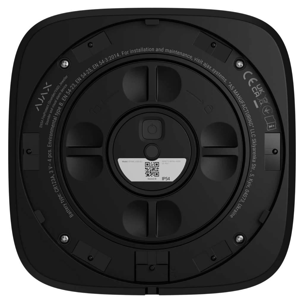 Сирена Ajax EN54 FireProtect Sounder black - зображення 4