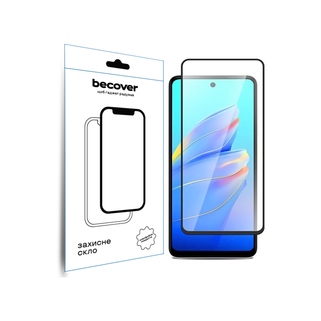 Скло захисне BeCover Tecno Camon 30 (CL6) Black (712499) - зображення 1