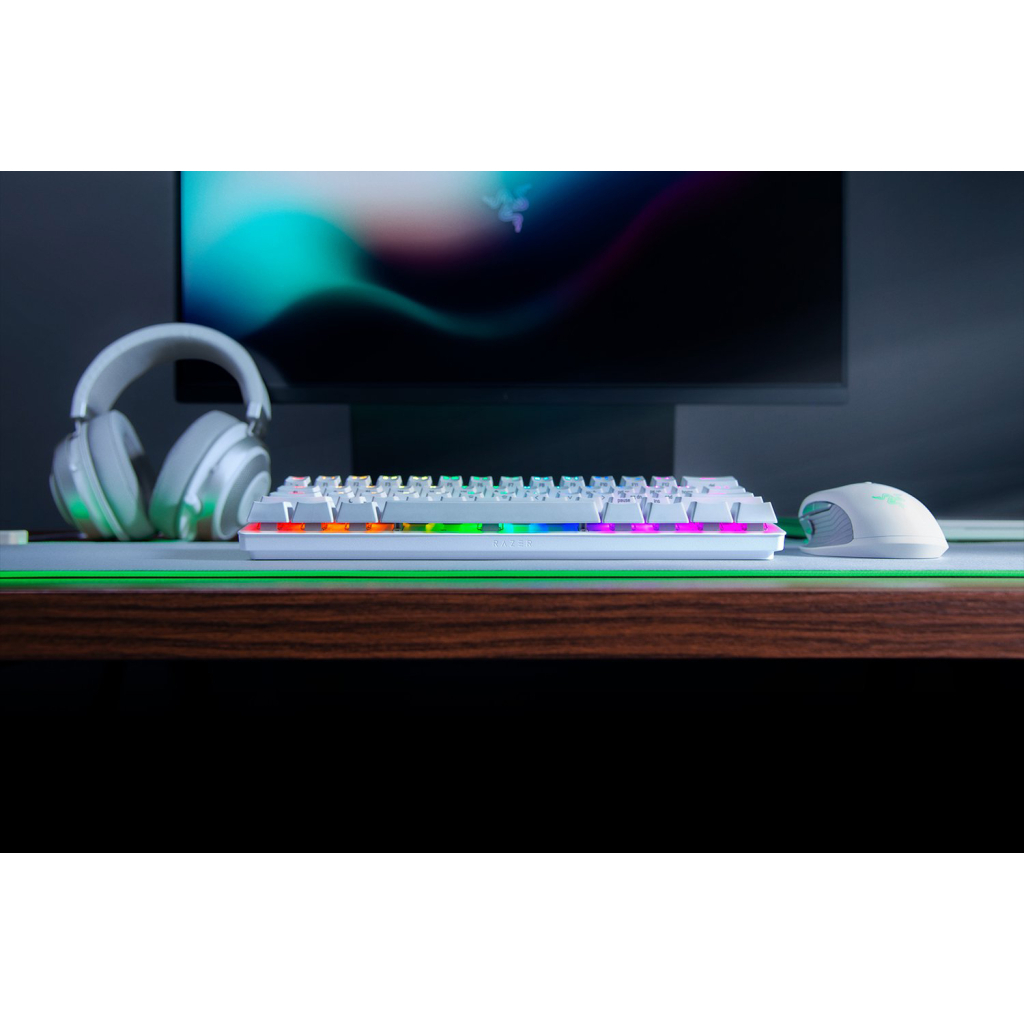 Клавіатура Razer Huntsman mini Mercury Red Switch USB RU White (RZ03-03392200-R3R1) - зображення 5