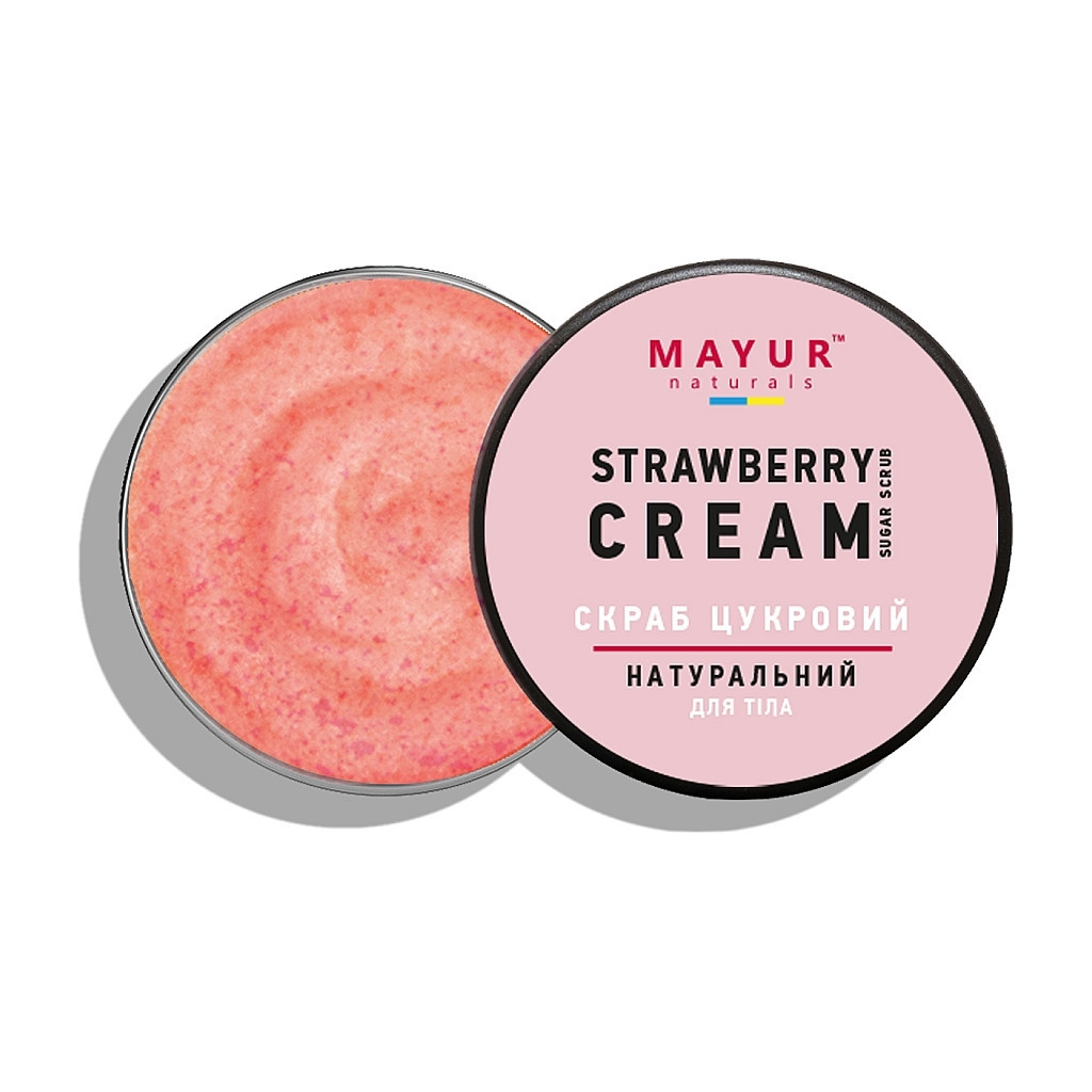 Скраб для тіла Mayur Цукровий Полуниця з вершками 250 мл (4820230953817) - зображення 2