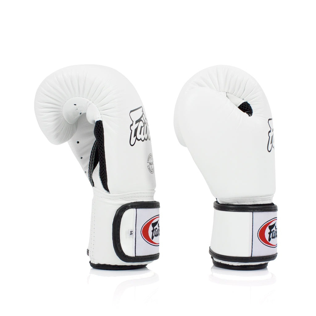 Боксерські рукавички Fairtex BGV1 White 14 унцій (бинти в комплекті) (BGV1_14oz_White) - зображення 5