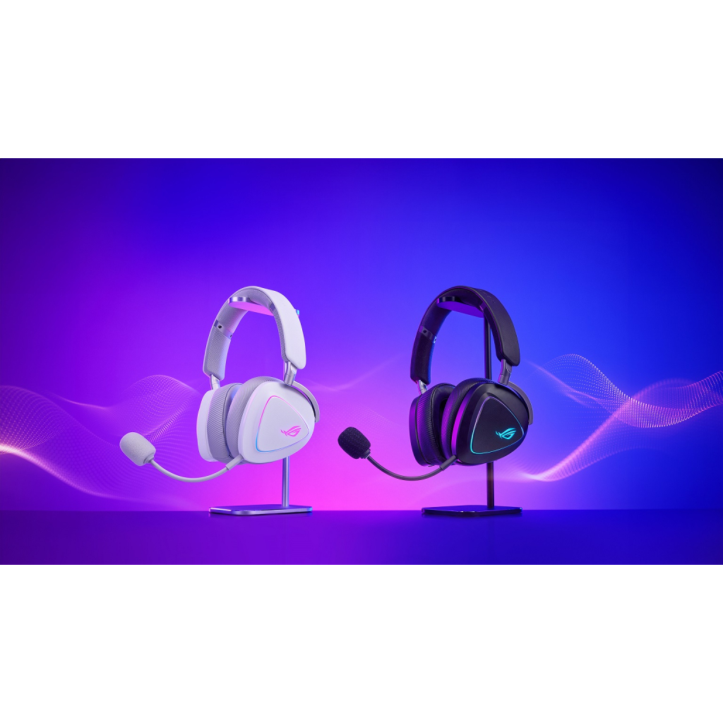 Навушники ASUS ROG Delta II White (90YH03W0-BHUA10) - зображення 3