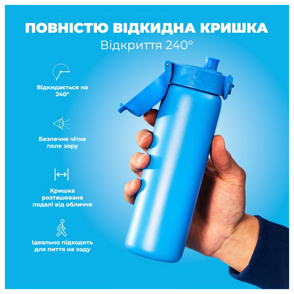 Пляшка для води ION8 OneTouch Vacuum Insulated 500 мл Blue (I8TS500BLU) - зображення 3