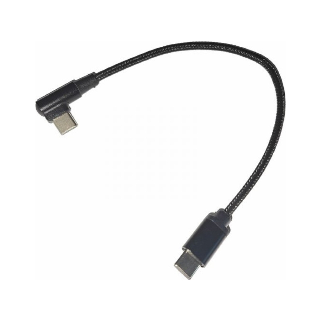 Дата кабель USB-C to USB-C 0,2m angle Cablexpert (CC-USB2-CMCML-0.2M) - зображення 1