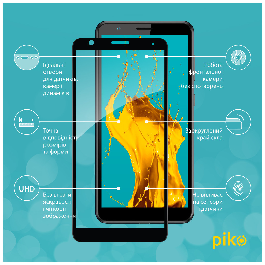 Скло захисне Piko Full Glue ZTE Blade A31 Plus (1283126523120) - зображення 3