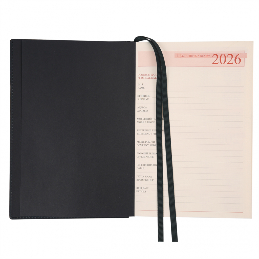 Тижневик Leo planner А5 датований 2026 "Credo", інтегральний, чорний, 368 сторінок (252647) - зображення 5