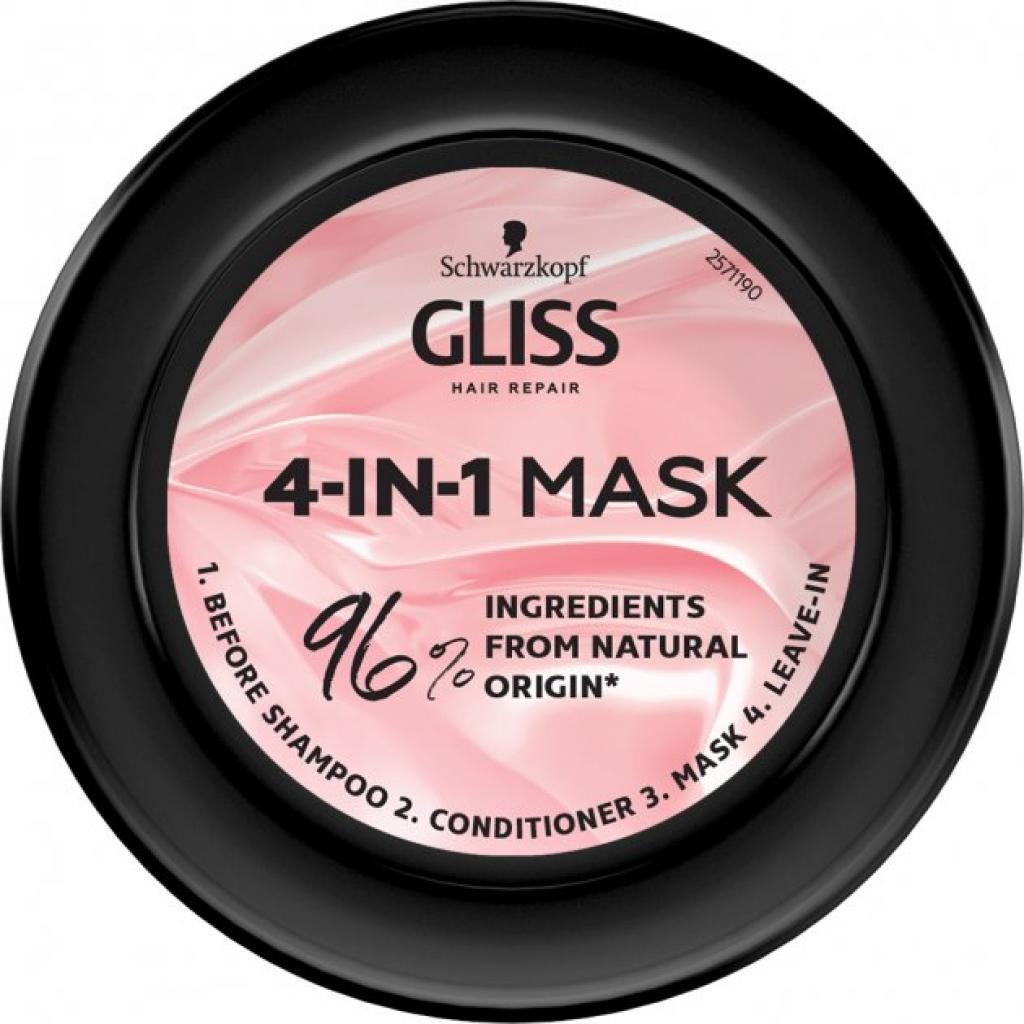 Маска для волосся Gliss 4-в-1 Performance Treat Блиск 400 мл (90443077) - зображення 2