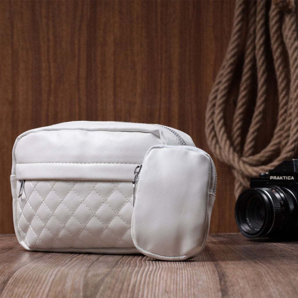 Сумка Vintage З монетницею з екошкіри Біла (22798) - зображення 9