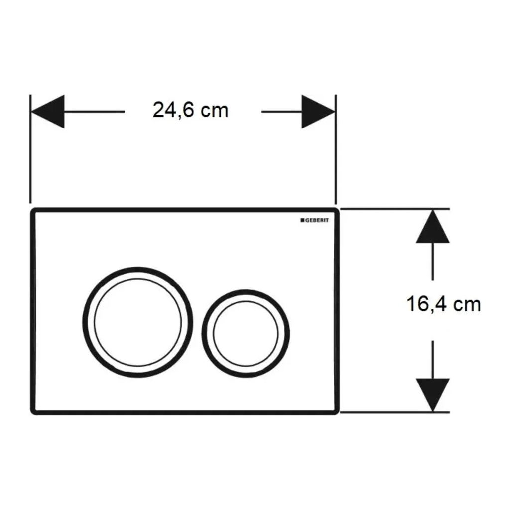 Панель змиву Geberit Delta20 хром мат (115.127.46.1) - зображення 3
