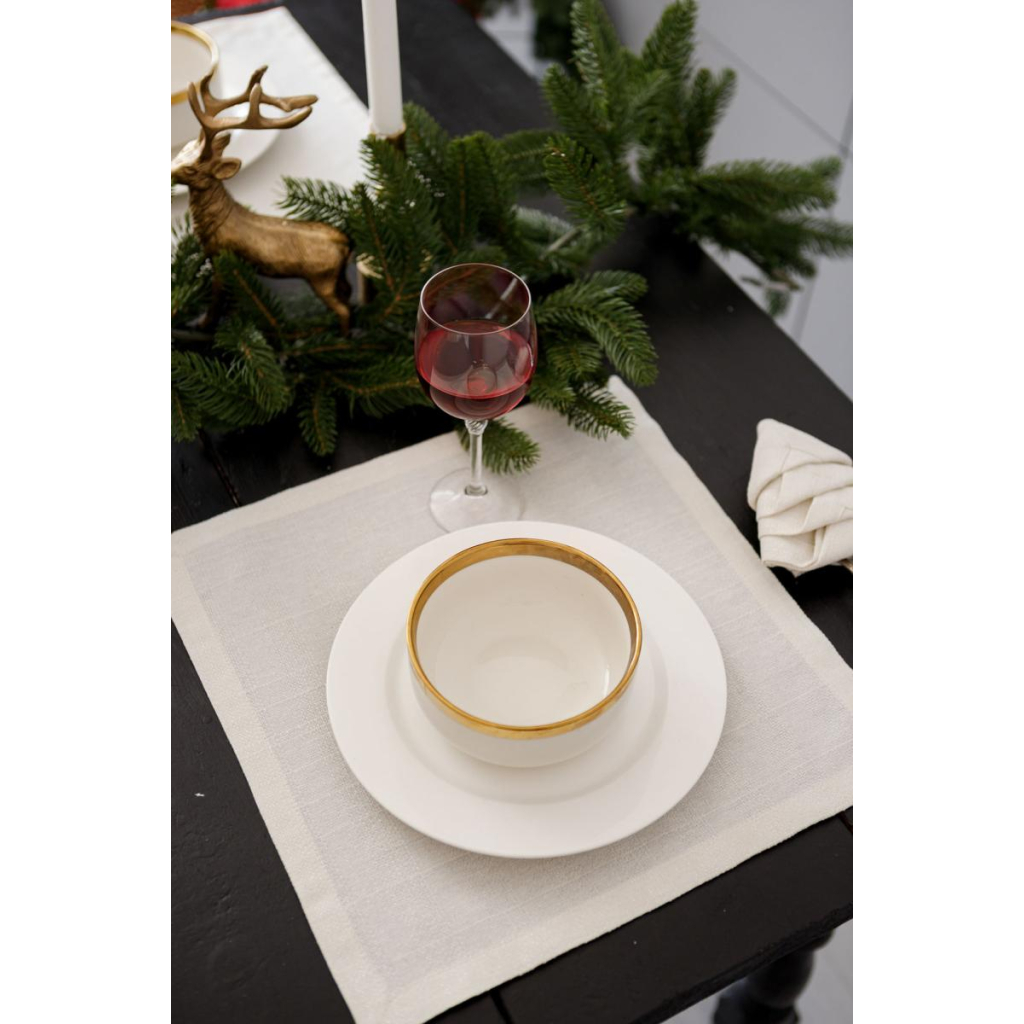 Серветка на стіл Прованс Перлина White 40х40 см (037588) - зображення 1