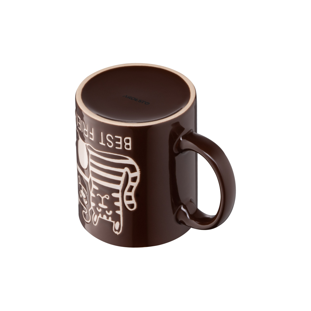 Чашка Ardesto Best friends 330 мл Brown (AR3471BR) - зображення 6