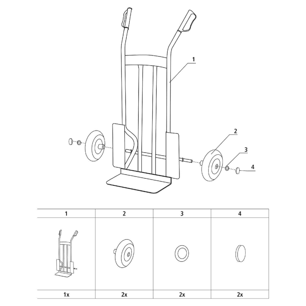 Візок вантажний Stanley до 300 кг, розмір платформи 40х19,5 см, вага 11,1 кг (SXWT-HT526) - picture 4